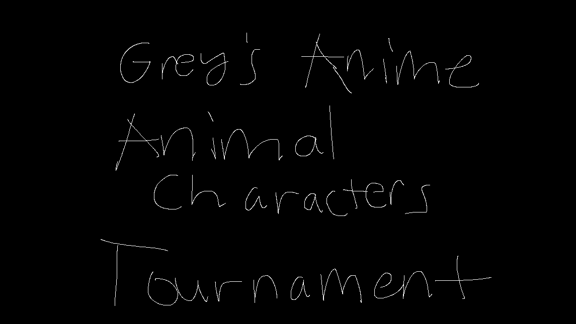 Grey's Anime Animal Characters Tournament