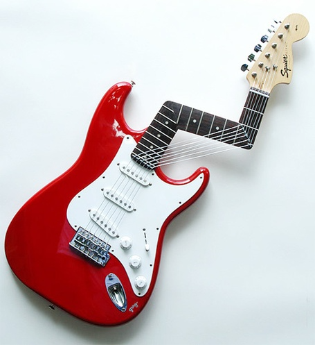 The weird guitar you like.
